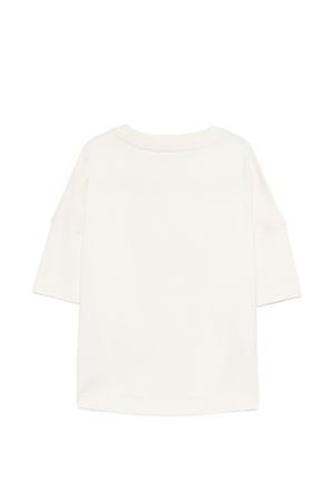 white cotton t-shirt PALM ANGELS KIDS | PBAA002S26JER003002